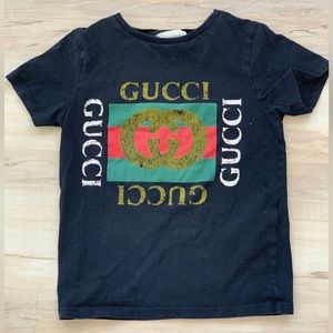 Black Gucci Toddler T-Shirt (4T)